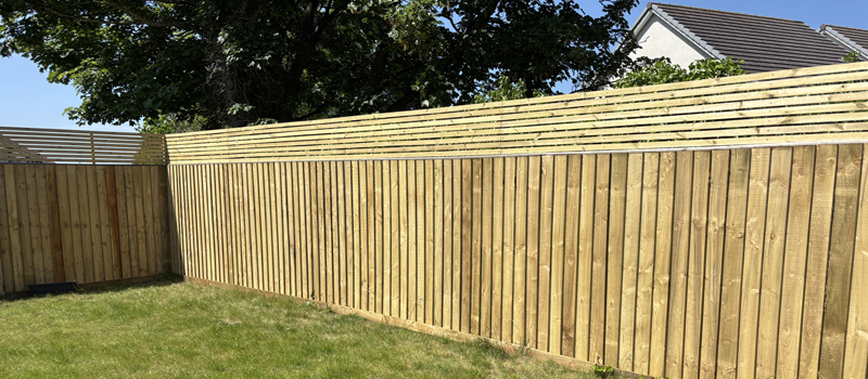 Overlap Slat Wooden Fence Edinburgh — Custom Timber Fence, Gilmerton
