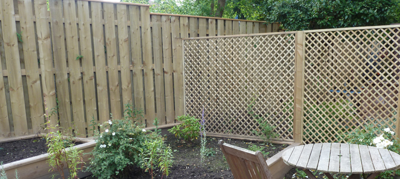 Trellis Top Wooden Fence Edinburgh — Custom Garden Fence, Corstorphine