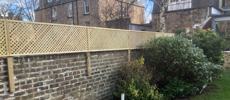 Arched Lattice Style Fence